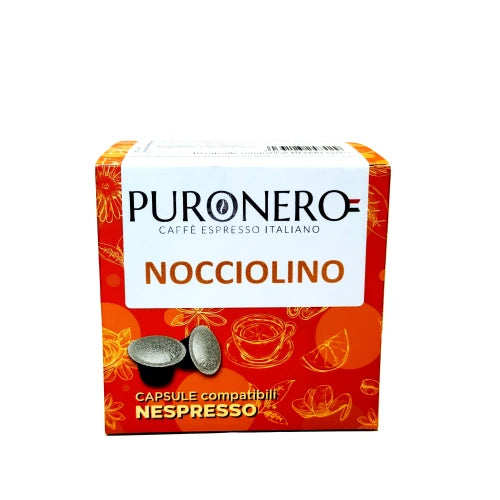10 Kapseln Nespresso Puronero - Haselnussgeschmack